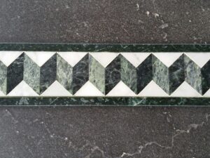 Accordion Mosaic Marble Tile Green