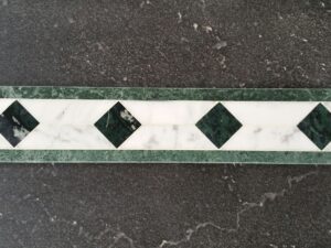 Diamond Mosaic Marble Tile Green